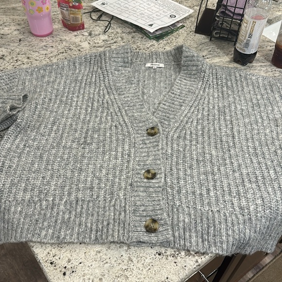 Madewell Grey Cardigan - Picture 2 of 2